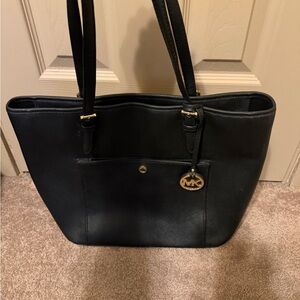Michael Kors Black Leather Tote